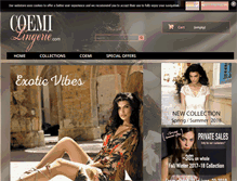 Tablet Screenshot of coemi-lingerie.com